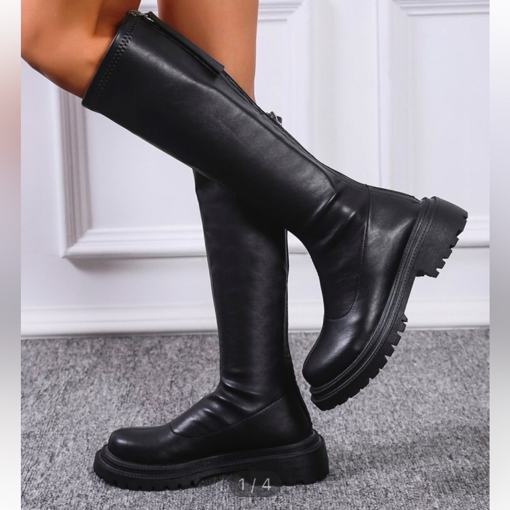 Leather Knee Boots